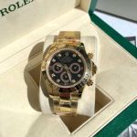 ROLEX Daytona 904L Steel Self-produced Movement Gold Bracelet Premium Black Watch